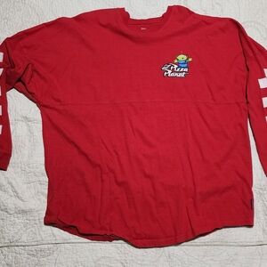 Disney Red Pizza Planet Men's Jersey Shirt